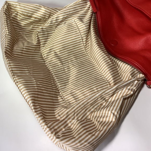 Kate Spade Cobble Hill fold over red shoulder bag - Picture 13 of 16